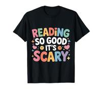 Reading So Good It's Scary Spooky Bookworm Reader |- Camiseta