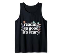 Reading So Good It's Scary Spooky Bookworm Reader |- Camiseta sin Mangas