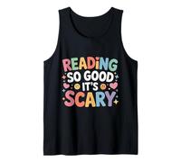 Reading So Good It's Scary Spooky Bookworm Reader |- Camiseta sin Mangas