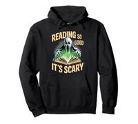 Reading So Good It's Scary Spooky Bookworm Reader - Sudadera con Capucha