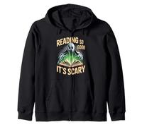 Reading So Good It's Scary Spooky Bookworm Reader - Sudadera con Capucha