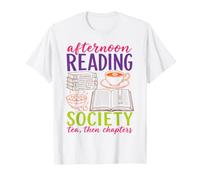 Reading Society Book Lover Afternoon Tea Bookish Reader Camiseta