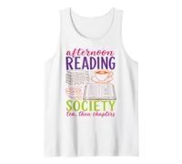 Reading Society Book Lover Afternoon Tea Bookish Reader Camiseta sin Mangas