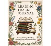 READING TRACKER JOURNAL: Size 8.5*11 | Pages 80 | Daily • Weekly • Monthly Reading Tracker | Bonus Coloring Page Included