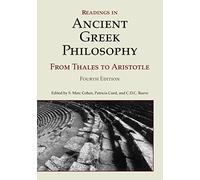 Readings in Ancient Greek Philosophy: from Thales to Aristotle
