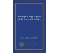 Readings in English prose of the nineteenth century