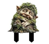 READREAM Figuras Jardin Exterior, Adornos de Jardín de Hadas de Belleza, Estaca Decorativa Troll, Acrílica Troll 2D para Accesorios al Aire Libre, Inserto de Suelo, Decoración de Maceta (B)
