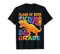 Ready Crush - Dinosaurio de Segundo Grado Hello Back to School Kid Boy Camiseta