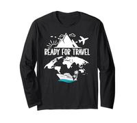 Ready for Travel My Therapy Summer Mode Vacation Cruise Trip Manga Larga