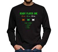 Ready Player One - Sudadera para hombre negro XXL