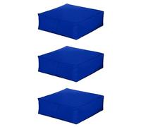 Ready Steady Bed Cojín de Suelo Acolchado, Medida 60 x 60 x 20 cm, Cojín Suelo Cuadrado, Cojines para Palets, Banco, Silla y Suelo, Asiento Cómodo Decorativo para Interior (3, Azul)