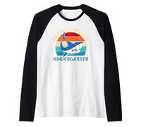 Ready To Attack Kindergarten Shark Funny Back To School Camiseta Manga Raglan