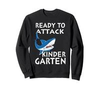 Ready To Attack Kindergarten Shark Funny Back To School Sudadera