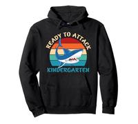 Ready To Attack Kindergarten Shark Funny Back To School Sudadera con Capucha