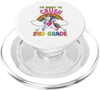 Ready To Crush 2nd Grade Dabbing Unicorn Back To School PopSockets PopGrip para MagSafe