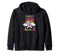 Ready To Crush 3rd Grade Dabbing Unicorn Back To School Sudadera con Capucha