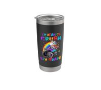 Ready To Crush 5th Grade Unicorn Monster Truck Back School Vaso térmico de acero inoxidable de doble pared