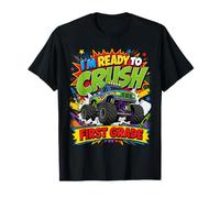 Ready To Crush First Grade Monster Truck Back To School Boy Camiseta