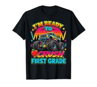 Ready To Crush First Grade Monster Truck Back To School Boy Camiseta