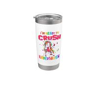 Ready To Crush Kindergarten Dabbing Unicorn Back to School Vaso térmico de acero inoxidable de doble pared