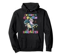 Ready To Crush Kindergarten Unicorn Dinosaur Back to School Sudadera con Capucha