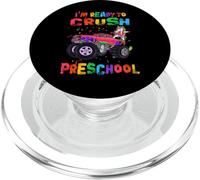 Ready To Crush Preschool Unicorn Monster Truck Back School PopSockets PopGrip para MagSafe