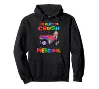 Ready To Crush Preschool Unicorn Monster Truck Back School Sudadera con Capucha