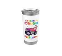 Ready To Crush Preschool Unicorn Monster Truck Back School Vaso térmico de acero inoxidable de doble pared
