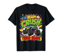 Ready To Crush Third Grade Monster Truck Back To School Boy Camiseta