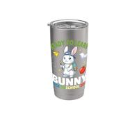 Ready To Learn Bunny Back To School 2026 Estudiante Niños Niñas Vaso térmico de acero inoxidable de doble pared