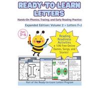 Ready-to-Learn Letters: Expanded Edition, Volume 2 - Letters F-J: Hands-On Phonics, Tracing, and Early Reading Practice