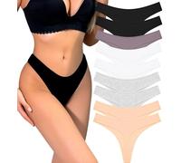 READY TO LOVE Pack de 9 Tangas de Algodón para Mujer - Ropa Interior Suave y Transpirable, Bragas Diarias con Ajuste (Tallas XS-XL)
