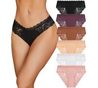 READY TO LOVE Ropa Interior de Algodón Calzoncillos de Mujer Sexy Ropa Interior Transpirable Bragas Suaves de Mujer Multipack 6