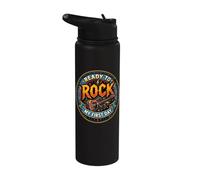Ready To Rock My First Day Of School Stainless Steel Insulated Water Bottle