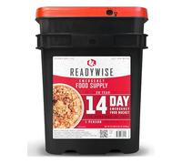 READYWISE - Suministro de alimentos de emergencia de 14 días, 150 porciones, 1 cubo, liofilizado, MRE, prefabricado, artículos esenciales para camping, kit de supervivencia, alimentos para senderismo