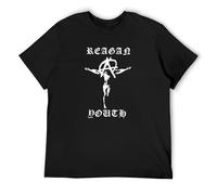 Reagan Youth Crucified Anarchist Men T-Shirt Black Unisex Tops Casual tee 3XL
