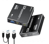 Reagl HDMI Video Capture Card 4K 60Hz USB 3.0 YUY2 OBS HDCP Game Capture para Consola,Cámara Plug & Play Stereo Audio HDMI Loop-Out Aluminio Carcasa