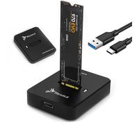 Reagle Adaptador SSD M.2 NVMe SATA USB C 3.2 Gen 2 10Gbps, Docking Station para SSD M2 M Key B+M Key 2230 2242 2260 2280, Instalación sin Herramientas, Plug & Play, hasta 2TB