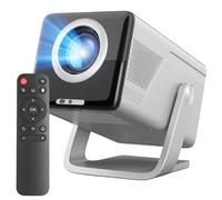 Reagle R-MOVIELUM-P50 - Proyector Full HD 1080p 8K upscaling, 1000 ANSI LED Proyector Portátil 130 pulgadas, Android 14 Wi-Fi 6 Bluetooth 5.4 Auto Focus Keystone HDMI USB Smart TV 180° Giratorio Home