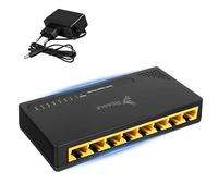 REAGLE Switch LAN 8 Puertos Ethernet Gigabit 1 Gbps RJ45 - No gestionado - Unmanaged 10/100/1000 Mbps - Plug & Play - 16 Gbps de Rendimiento