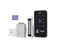 ReaIOKbii Tuya - Kit de sistema de control de acceso impermeable para exteriores, inalámbrico, WiFi, RFID, teclado de contraseña, controlador de retroiluminación táctil + 15 llaveros de 125 kHz +