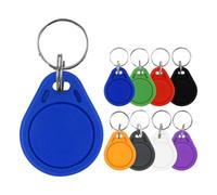ReaIOKbii UID - Llavero RFID intercambiable, etiqueta NDavid, regrabable, control de acceso, tarjeta de acceso a puerta para copia o clonación, 13.56 MHz, 30 unidades de colores surtidos