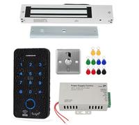 ReaIOKbii WiFi TUYA - Kit de sistema de control de acceso de seguridad, teclado táctil RFID impermeable, cerradura de puerta, controlador inteligente de control de acceso de huellas dactilares, 280 kg