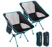 reakoo Silla Plegable Camping Juego de 2, Portátil Silla Camping Plegable Ligera, con Bolsa de Transporte para Acampada, mochileros, Senderismo, Picnics