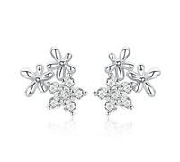 Real Asymmetrical Heart Hoop Earrings for Women Earring Gift