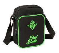 REAL BETIS BALOMPIÉ - Bandolera con Bolsillo Exterior, Maletín Portatodo, Bandolera, Cómoda y Versátil, Calidad y Resistencia, 16x6x22 cm