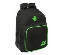 REAL BETIS BALOMPIÉ - Mochila Escolar Infantil, Ideal para Niños de Diferentes Edades, Cómoda y Versátil, Calidad y Resistencia, 32x15x42 cm