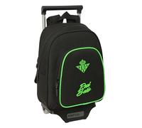 REAL BETIS BALOMPIÉ - Mochila Infantil con Carro Safta 705, Ideal para Niños de Diferentes Edades, Cómoda y Versátil, Calidad y Resistencia, 28x10x34 cm