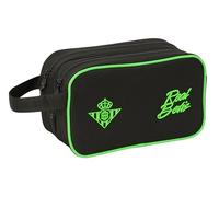 REAL BETIS BALOMPIÉ - Neceser Escolar Infantil Grande, Neceser Infantil, Adaptable a Carro, Ideal para Niños de 5 a 14 Años, Cómodo y Versátil, Calidad y Resistencia, 26x12.5x15 cm
