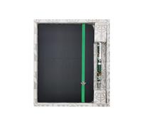 Real Betis Balompié- Pack de regalo, Agenda, Bolígrafo, Set de agenda y bolígrafo, Escritura, Fútbol, Color verde, Producto Oficial (CyP Brands)